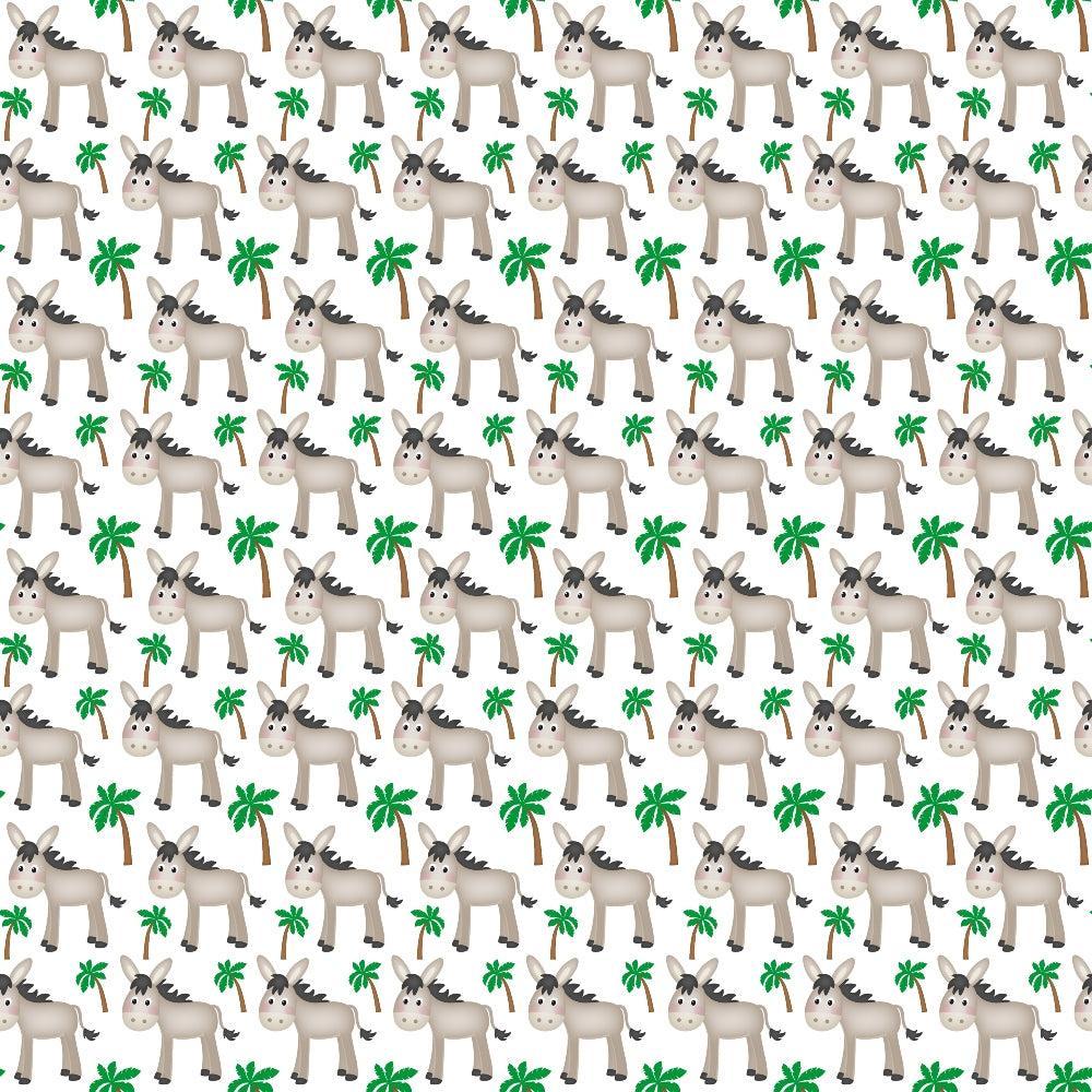 Cartoon Christmas Nativity Pattern 9 Quilting Cotton Fabric