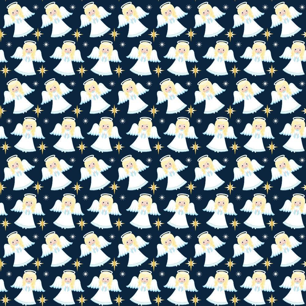 Cartoon Christmas Nativity Pattern 10 Quilting Cotton Fabric