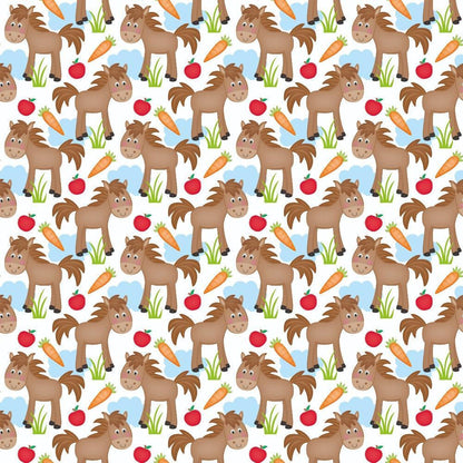 Cartoon Farm Animals Pattern 5 Quilting Cotton Fabric