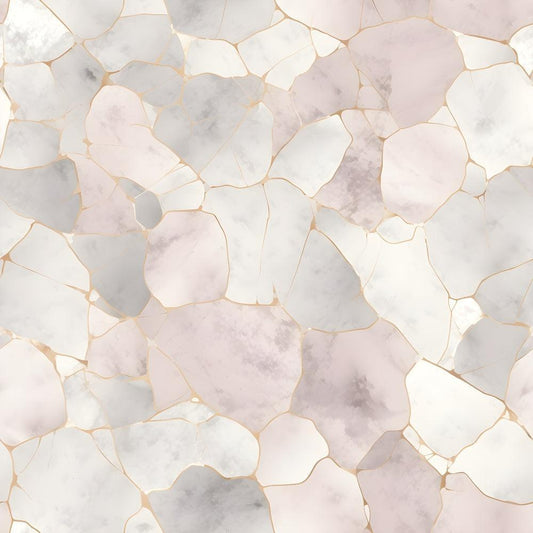 Cracked Marble Pattern 12 Quilting Cotton Fabric