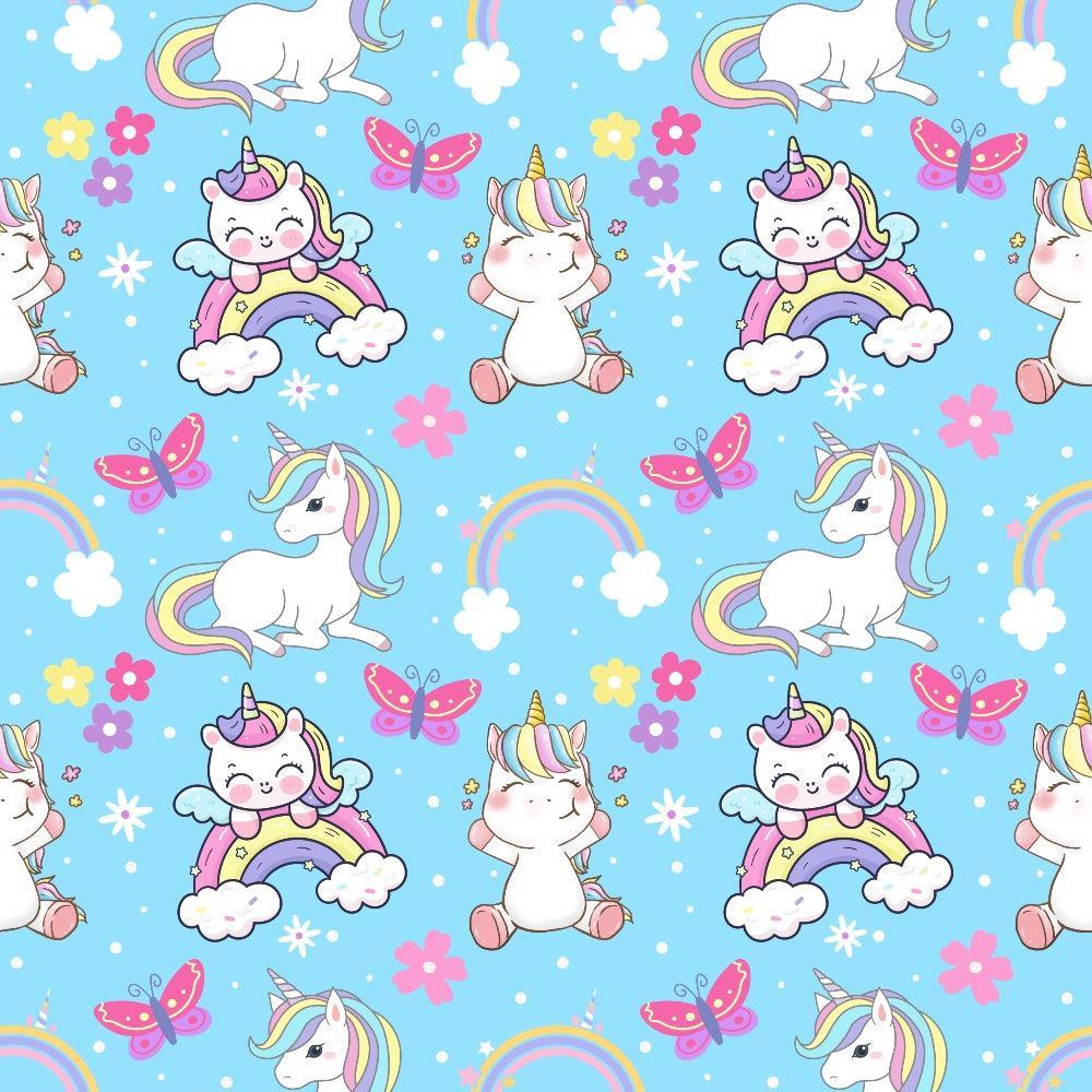 Cartoon Unicorns Pattern 11 Quilting Cotton Fabric