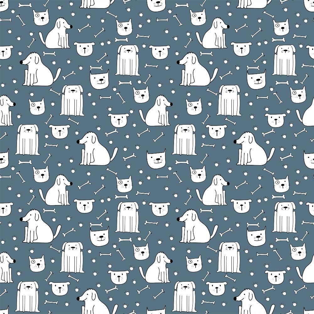 Cute Dogs Pattern 5 Quilting Cotton Fabric