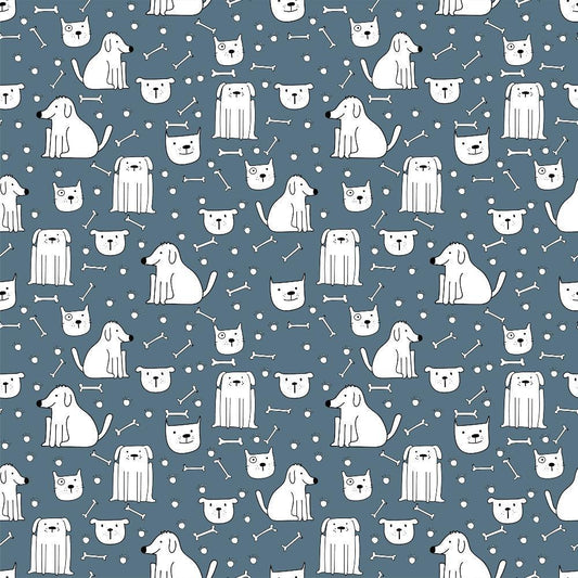 Cute Dogs Pattern 5 Quilting Cotton Fabric