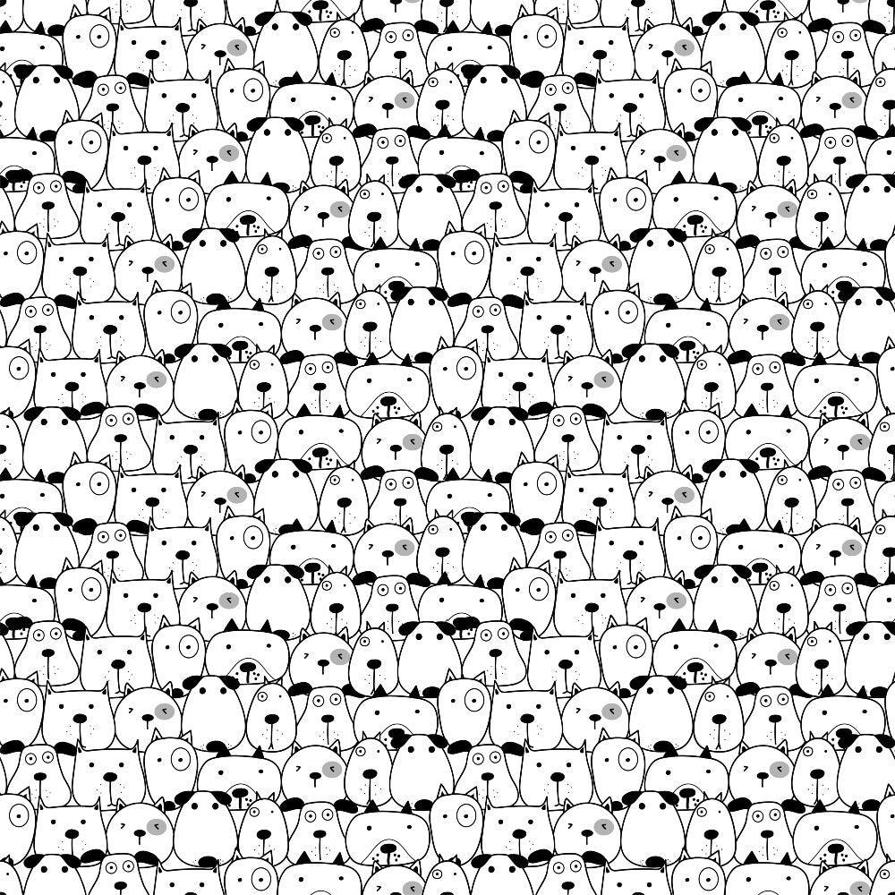 Cute Dogs Pattern 8 Quilting Cotton Fabric
