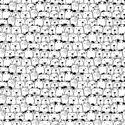 Cute Dogs Pattern 8 Quilting Cotton Fabric