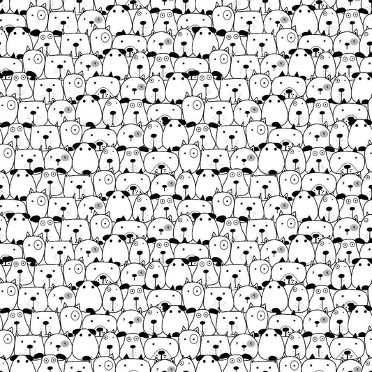 Cute Dogs Pattern 8 Quilting Cotton Fabric