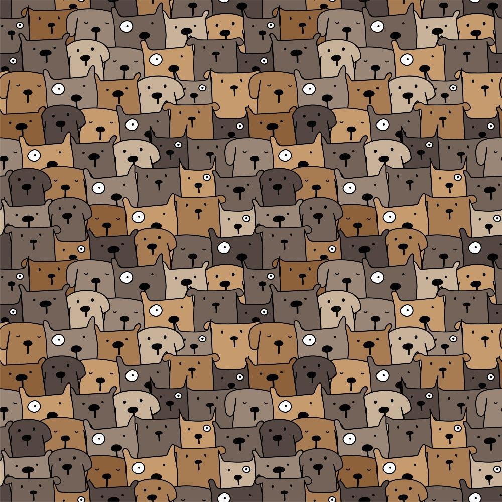 Cute Dogs Pattern 9 Quilting Cotton Fabric