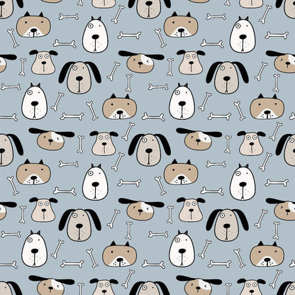 Cute Dogs Pattern 10 Quilting Cotton Fabric