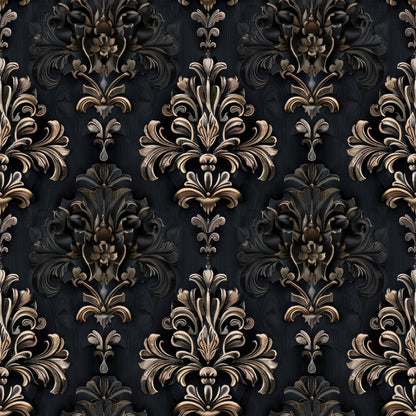Gothic Damask Pattern 4 Quilting Cotton Fabric