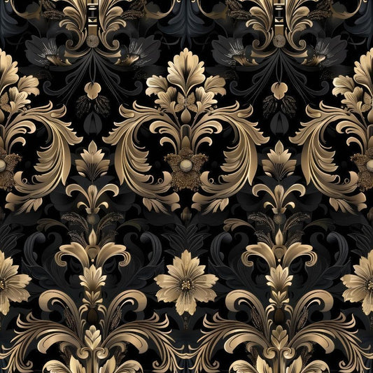 Gothic Damask Pattern 11 Quilting Cotton Fabric
