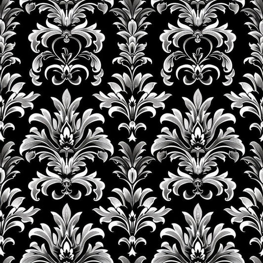 Gothic Damask Pattern 12 Quilting Cotton Fabric