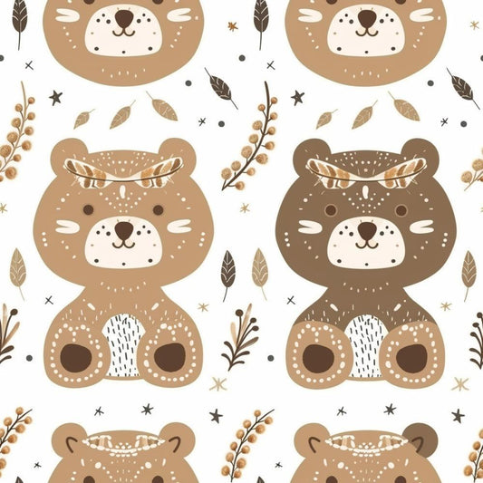 Neutral Newborn Pattern 6 Quilting Cotton Fabric