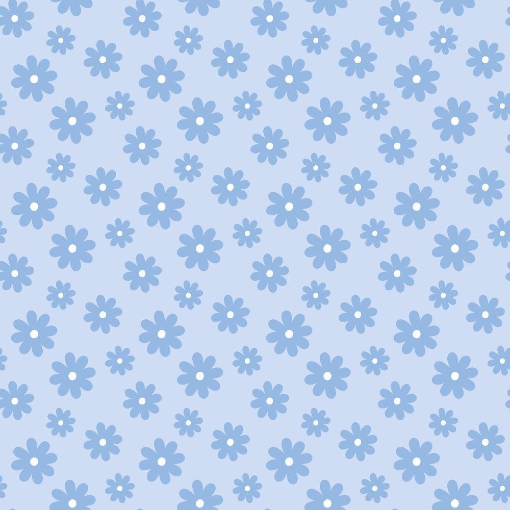 Periwinkle Dreams Daisies Quilting Cotton Fabric