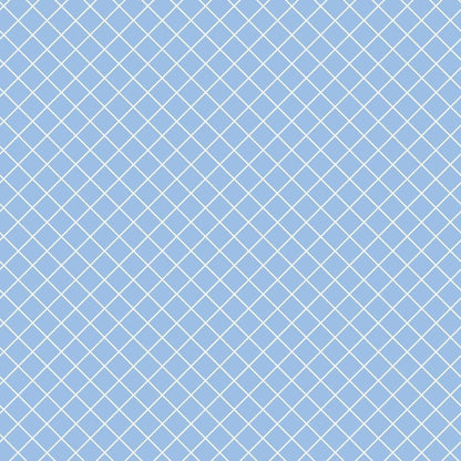 Periwinkle Dreams Gingham White on Periwinkle Quilting Cotton Fabric