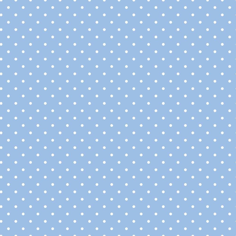 Periwinkle Dreams White Polka Dots Quilting Cotton Fabric