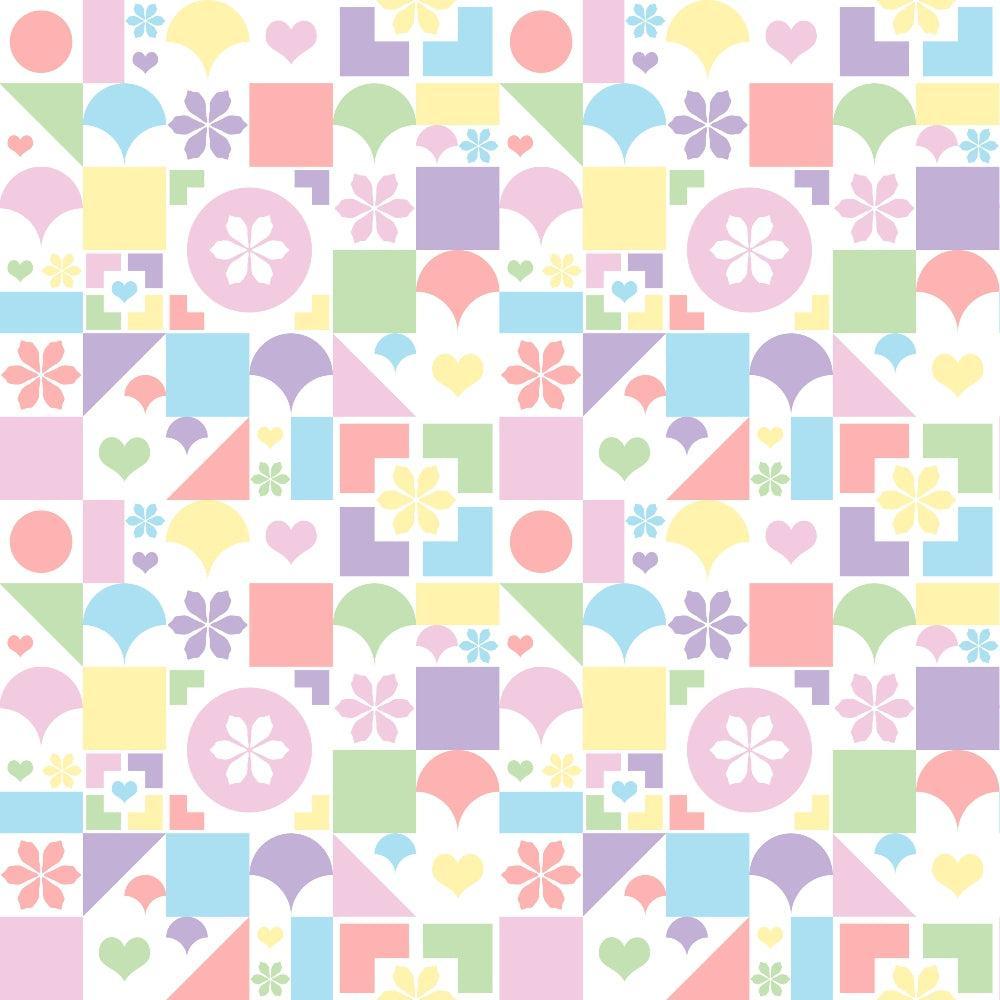 Rainbow Color Pastel Quilting Cotton Fabric