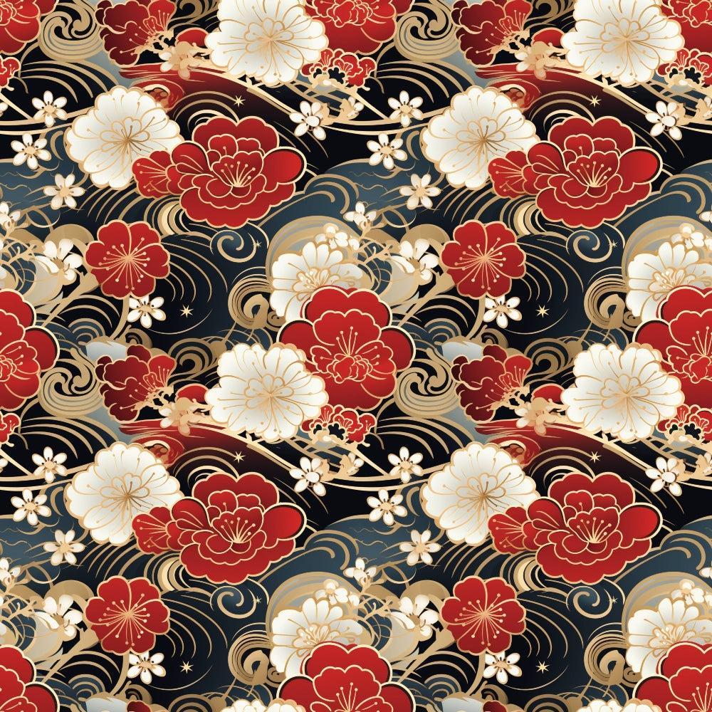 Chinese Lunar Lantern Lights Pattern 7 Quilting Cotton Fabric