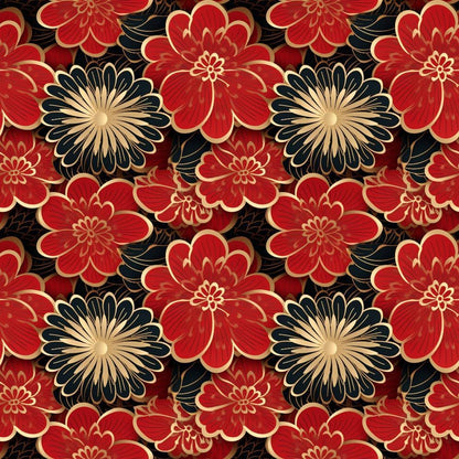 Chinese Lunar Lantern Lights Pattern 10 Quilting Cotton Fabric
