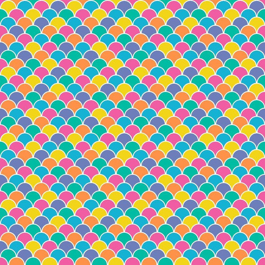 Summer Rainbow Pattern 2 Quilting Cotton Fabric