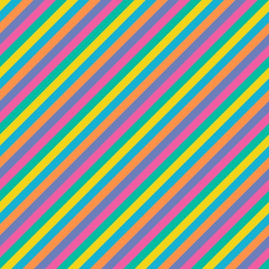 Summer Rainbow Pattern 6 Quilting Cotton Fabric