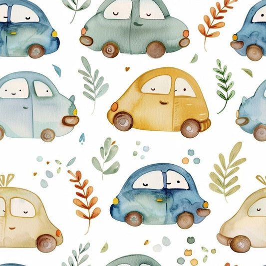 Watercolor Baby Pattern 11 Quilting Cotton Fabric
