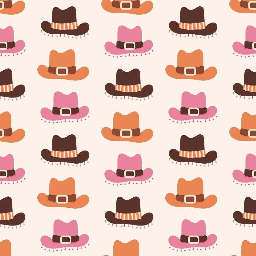 Western Cowgirl Pattern 2 Quilting Cotton Fabric