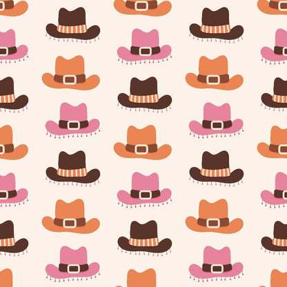 Western Cowgirl Pattern 2 Quilting Cotton Fabric