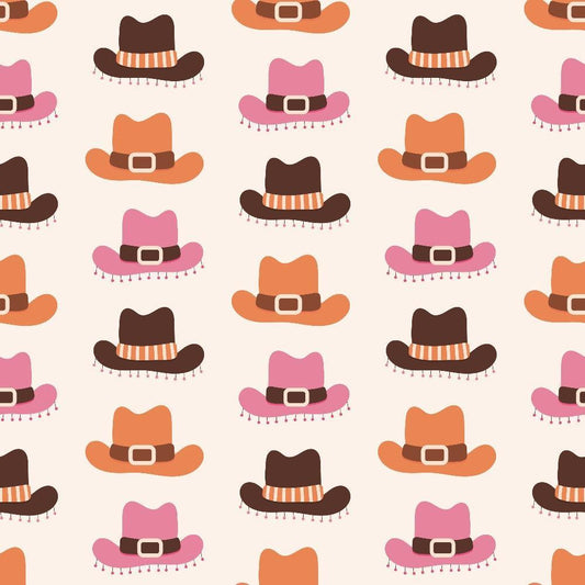 Western Cowgirl Pattern 2 Quilting Cotton Fabric