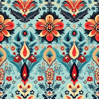 Colorful Boho Pattern 1 Quilting Cotton Fabric
