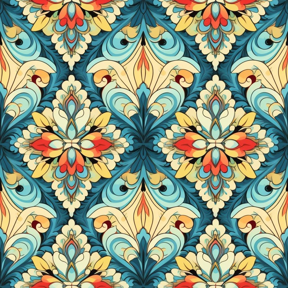 Colorful Boho Pattern 3 Quilting Cotton Fabric