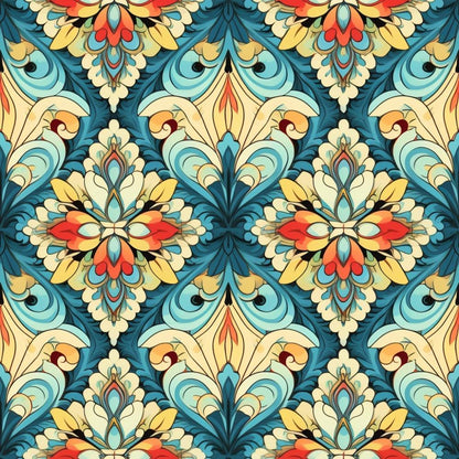 Colorful Boho Pattern 3 Quilting Cotton Fabric