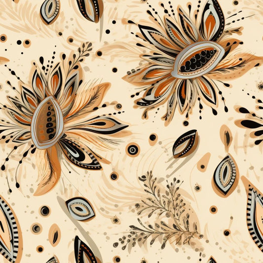 Colorful Boho Pattern 4 Quilting Cotton Fabric
