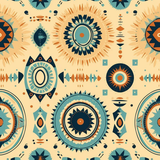 Colorful Boho Pattern 5 Quilting Cotton Fabric