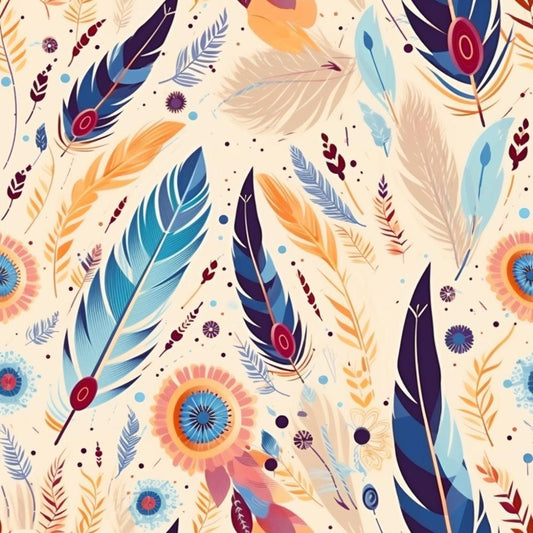 Colorful Boho Pattern 7 Quilting Cotton Fabric