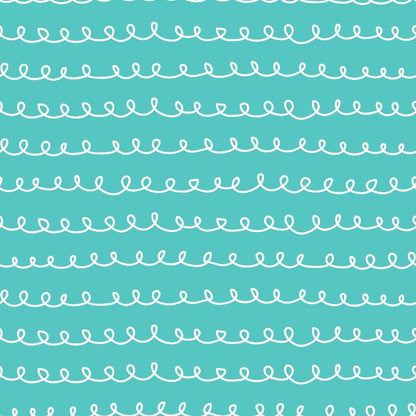 Cute Abstract Doodles Pattern 1 Quilting Cotton Fabric