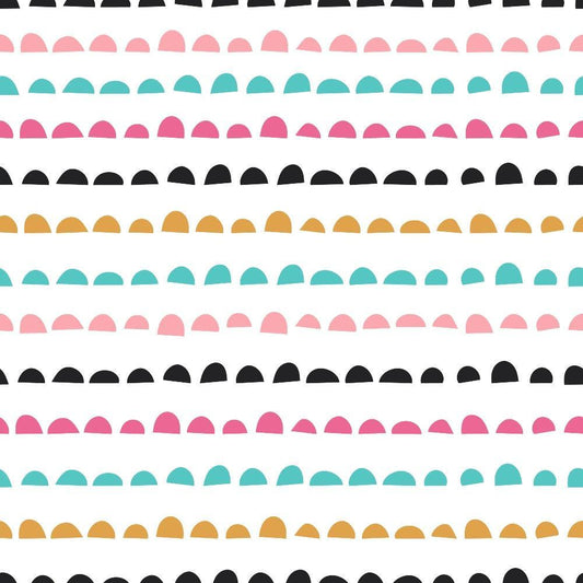 Cute Abstract Doodles Pattern 5 Quilting Cotton Fabric