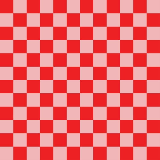 2 Color Checkered Pattern 2 Quilting Cotton Fabric