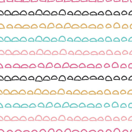 Cute Abstract Doodles Pattern 7 Quilting Cotton Fabric