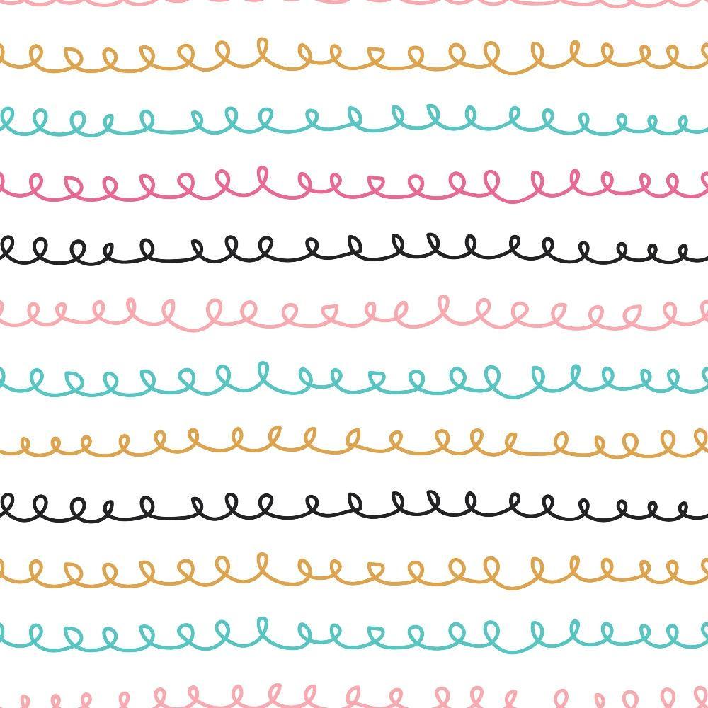 Cute Abstract Doodles Pattern 11 Quilting Cotton Fabric