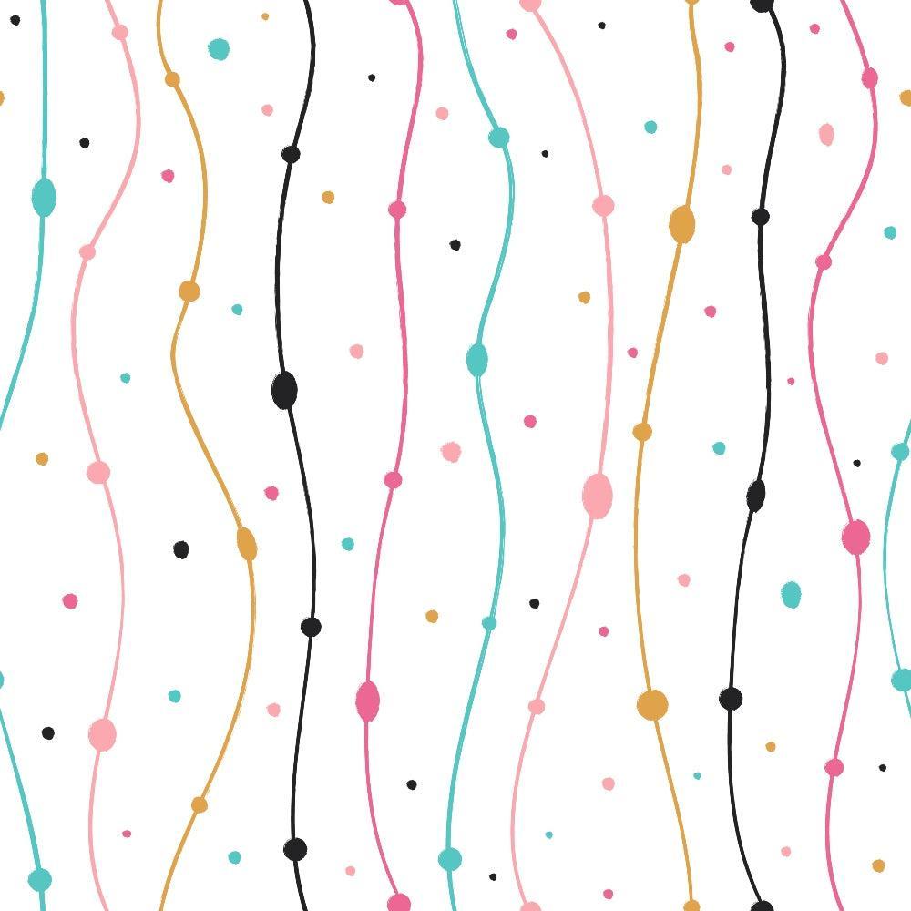 Cute Abstract Doodles Pattern 14 Quilting Cotton Fabric