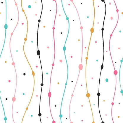 Cute Abstract Doodles Pattern 14 Quilting Cotton Fabric