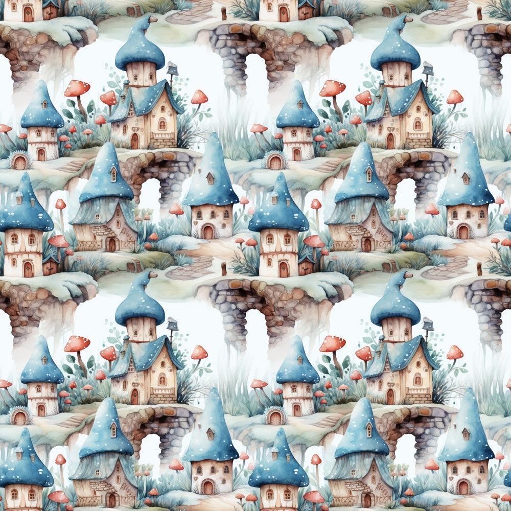 Fairy Houses Pattern 9 Quilting Cotton Fabric