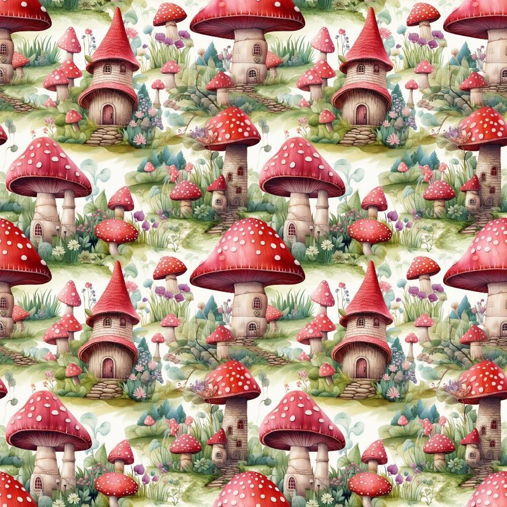 Fairy Houses Pattern 10 Quilting Cotton Fabric