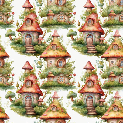 Fairy Houses Pattern 11 Quilting Cotton Fabric