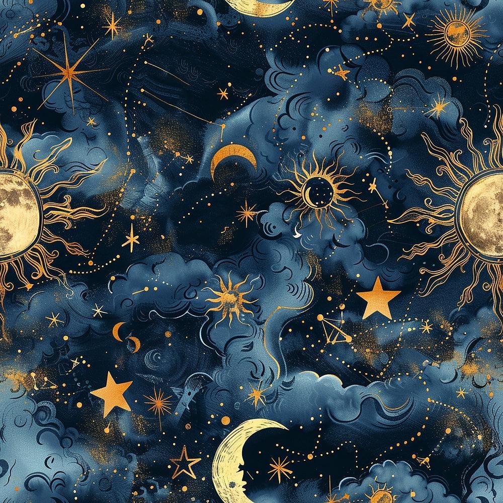 Golden Cosmos Pattern 3 Quilting Cotton Fabric