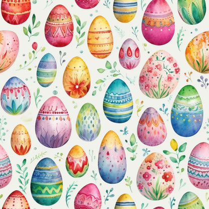 Easter Eggs Pattern 14 Quilting Cotton Fabric