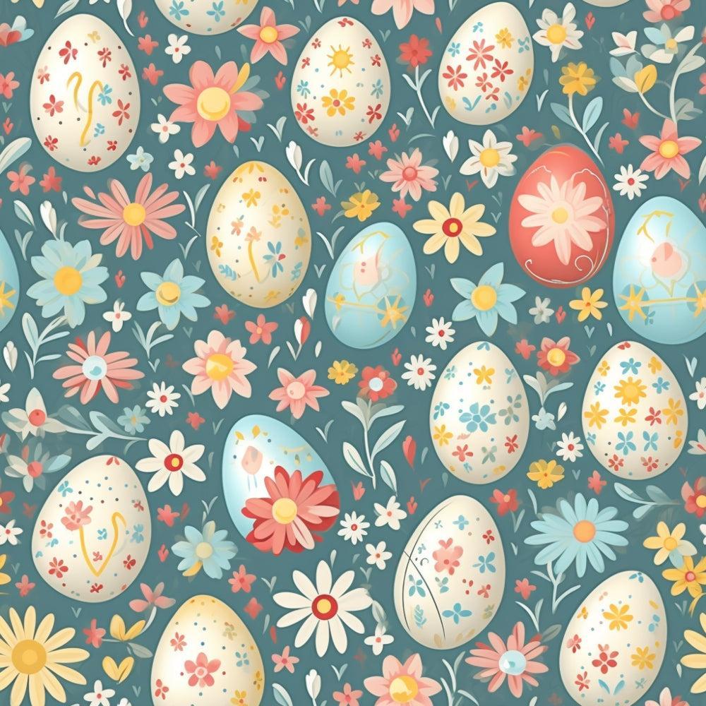 Easter Eggs Pattern 16 Quilting Cotton Fabric