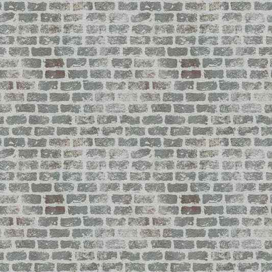 Grunge Brick Wall Pattern 2 Quilting Cotton Fabric