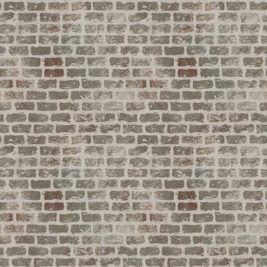 Grunge Brick Wall Pattern 4 Quilting Cotton Fabric
