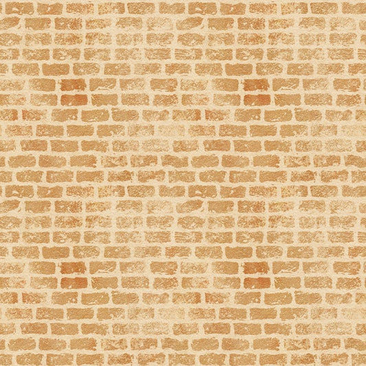 Grunge Brick Wall Pattern 8 Quilting Cotton Fabric